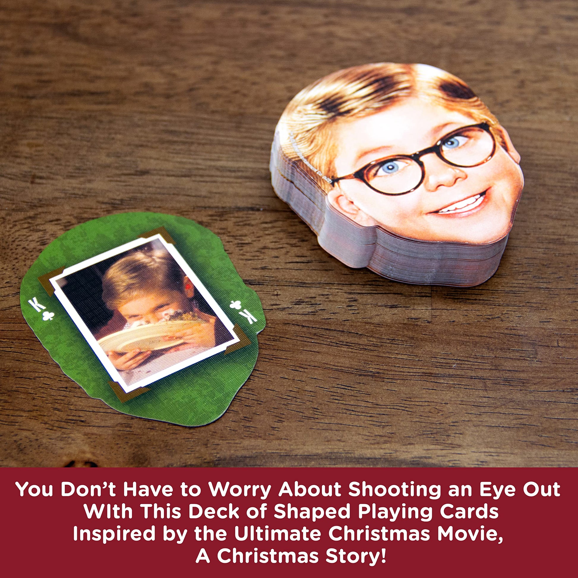 AQUARIUS A Christmas Story Playing Cards - Christmas Story Shaped Deck of Cards for Your Favorite Card Games - Officially Licensed Christmas Story