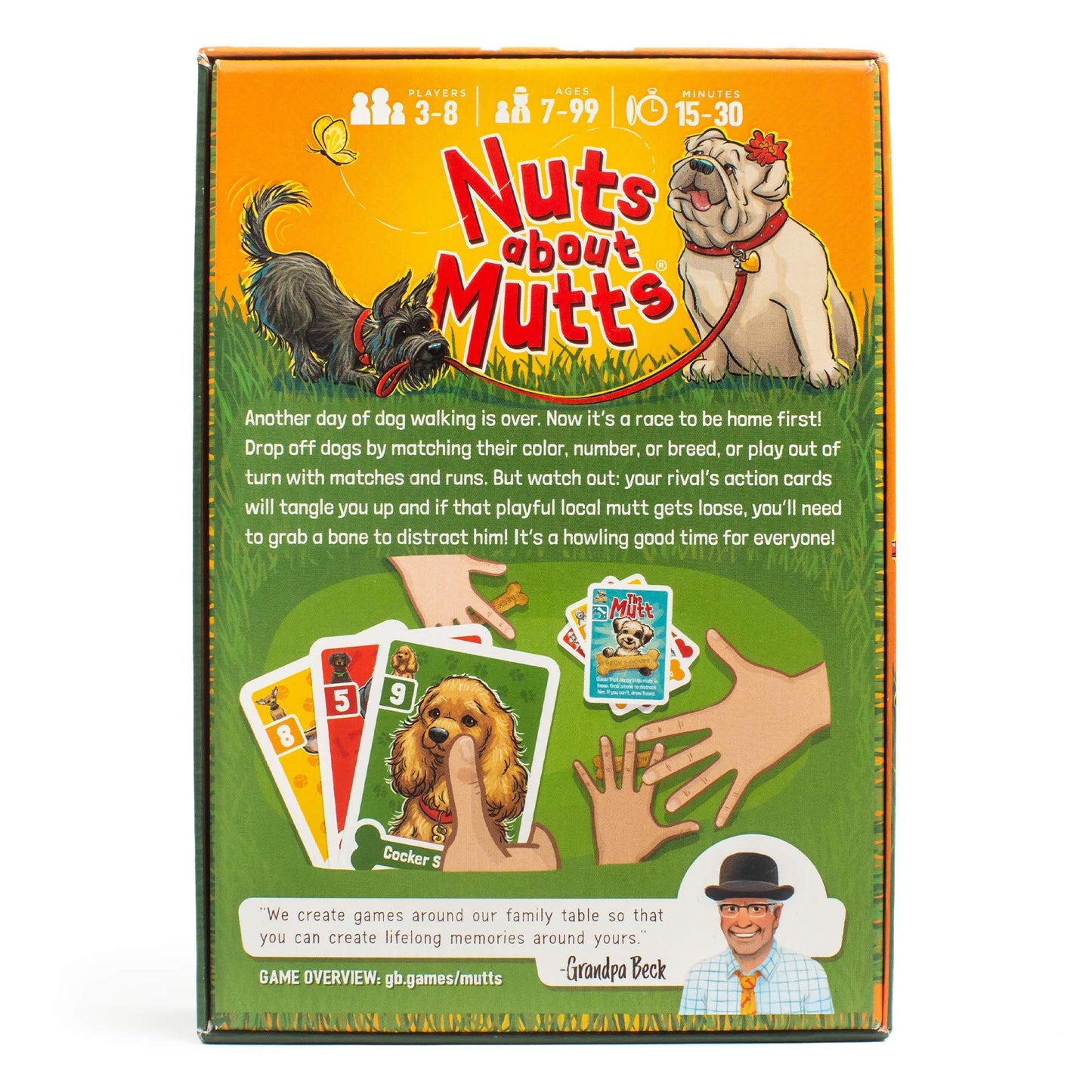 Grandpa Beck's Games Nuts About Mutts - Family-Friendly Hand-Elimination Card Game - for Kids, Teens, and Adults - from The Creators of Cover Your