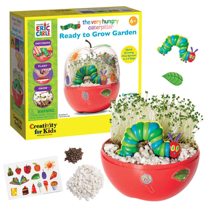Creativity for Kids The Very Hungry Caterpillar: Ready to Grow Garden - Summer Activities | Science Terrarium Kit Inspired from The World of Eric