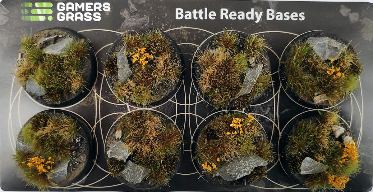Gamers Grass - Highland Bases, Round 32mm (x8)