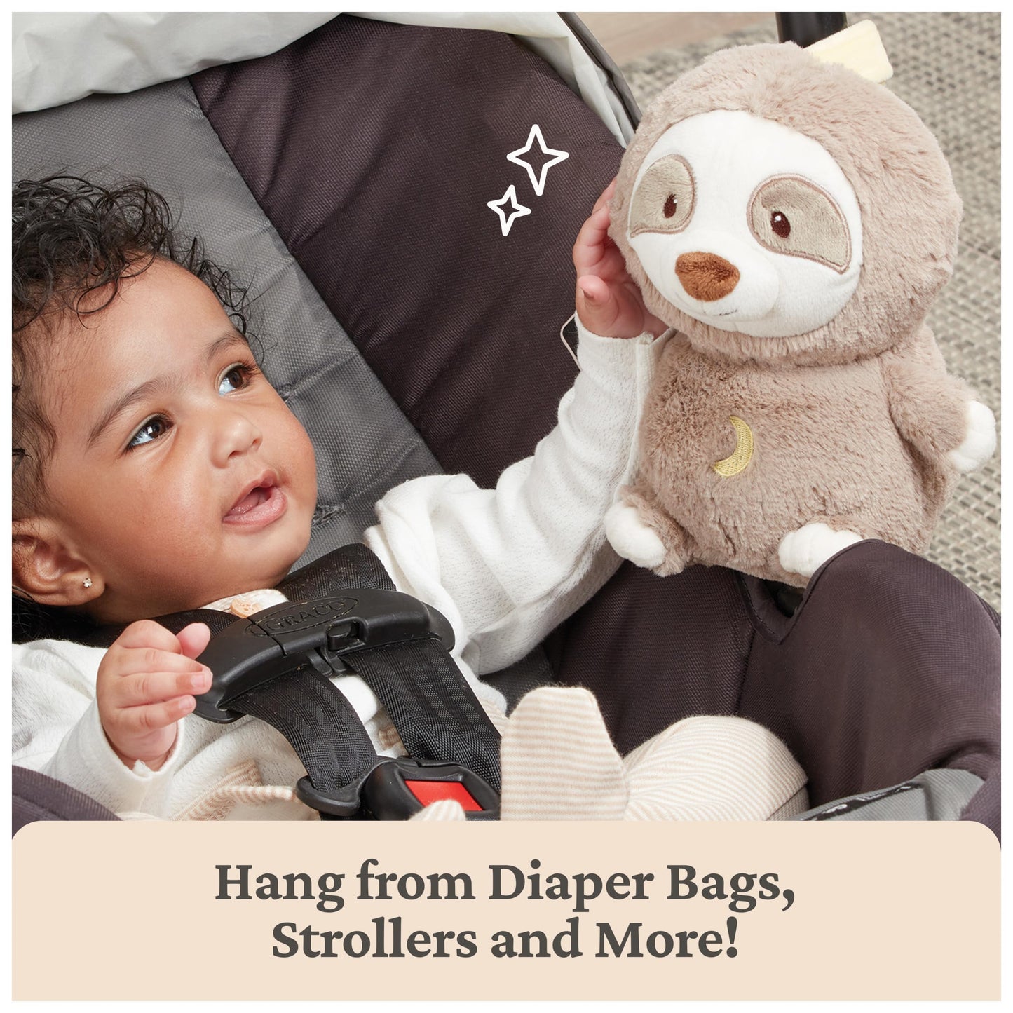 GUND Baby Lil’ Luvs Sloth Soother 6-Inch Stuffed Anima for Ages 0+