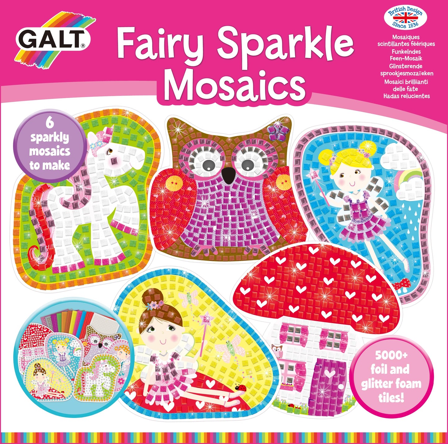 Galt Toys, Fairy Sparkle Mosaics Kit