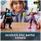 DC Comics, Batman Ninja Strike 6" 3-Pack Battle Set Action Figures with Pop-Out Ninja Accessories, Super Hero Kids Toys for Boys and Girls Ages 3 & Up