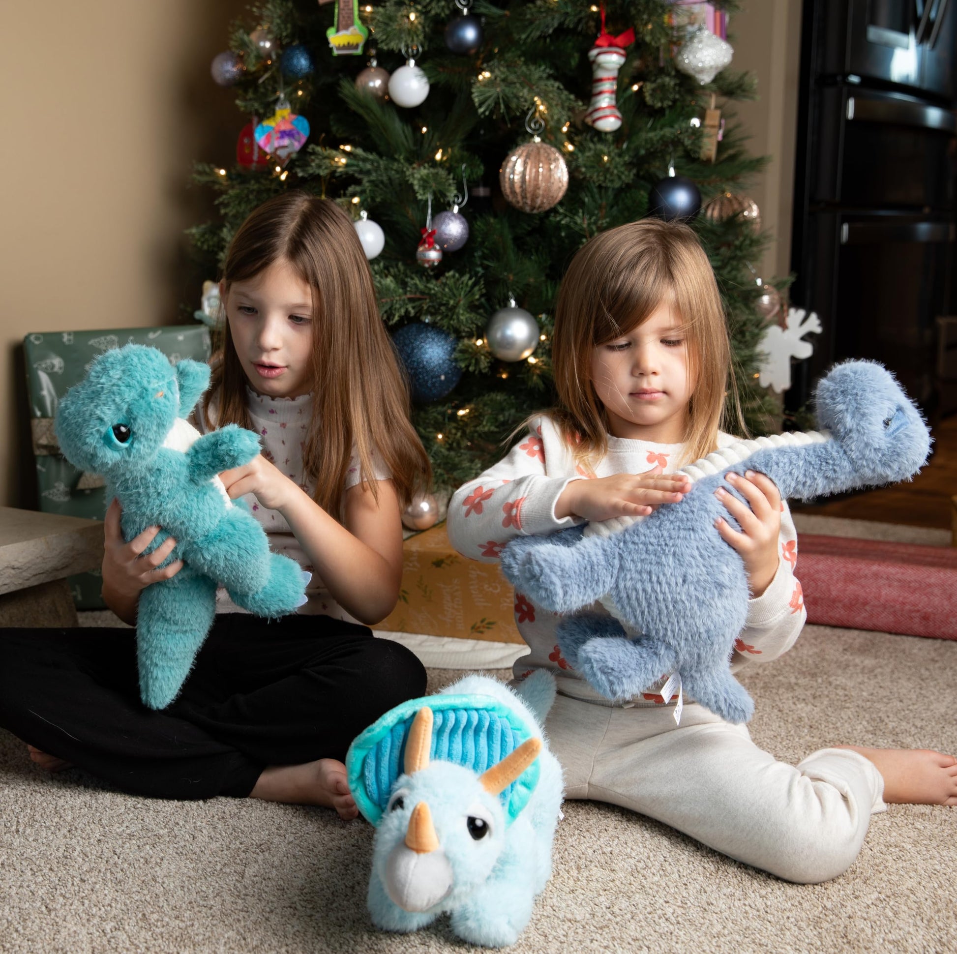 The Petting Zoo T-Rex Stuffed Animal Plushie, Fuzzlez Dinosaur Animals, T-Rex Dinosaur Plush Toy 14 inches