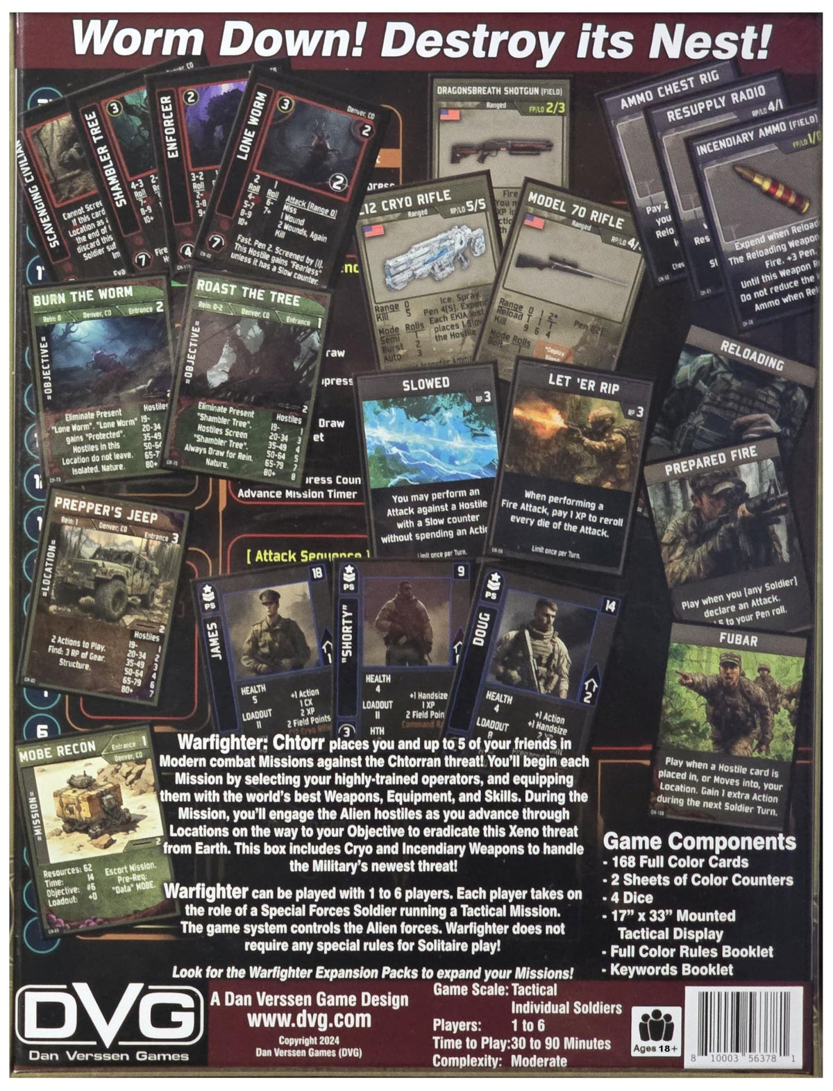 Dan Verssen Games Warfighter: Chtorr Core Board Game. for Adults.