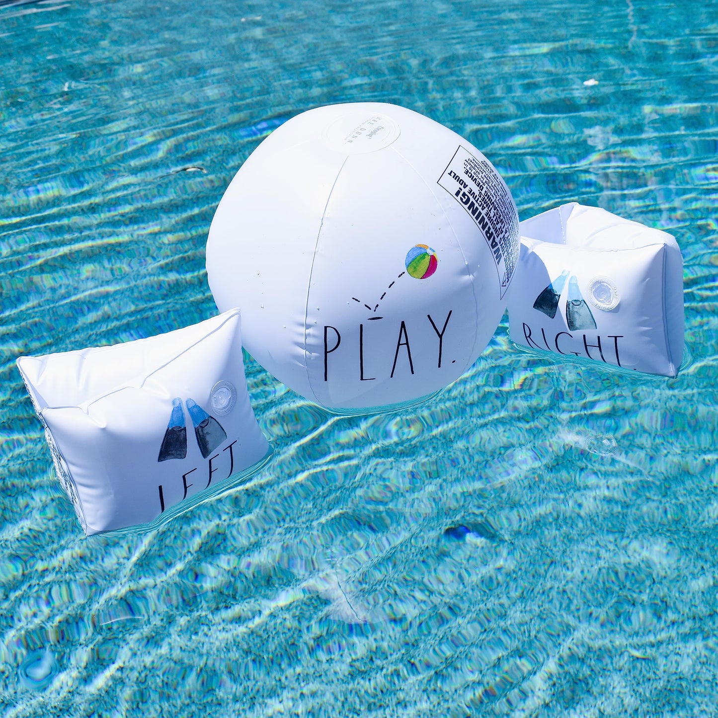 Rae Dunn x CocoNut Float Inflatable Water Wings & Beach Ball for Kids
