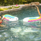 BigMouth Inc Rainbow Toss Game, Inflatable Pool Cornhole, Summer Water Game for Kids & Adults, Poolside Fun Water Toys