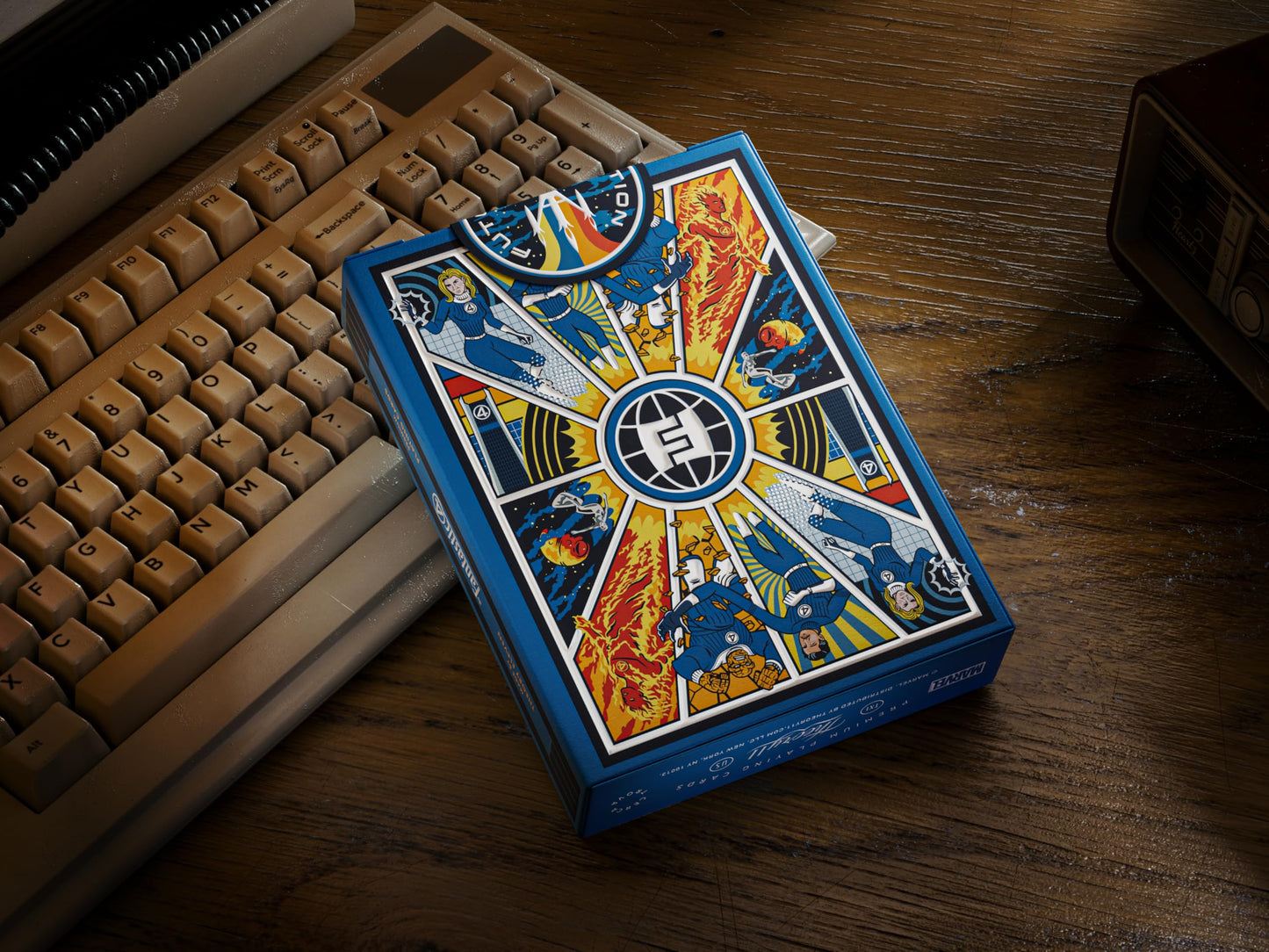 theory11 Fantastic Four Playing Cards Official Marvel Studios Collector's Deck | Retro Comic Art Design | Custom Court Card Artwork | Loved by Marvel