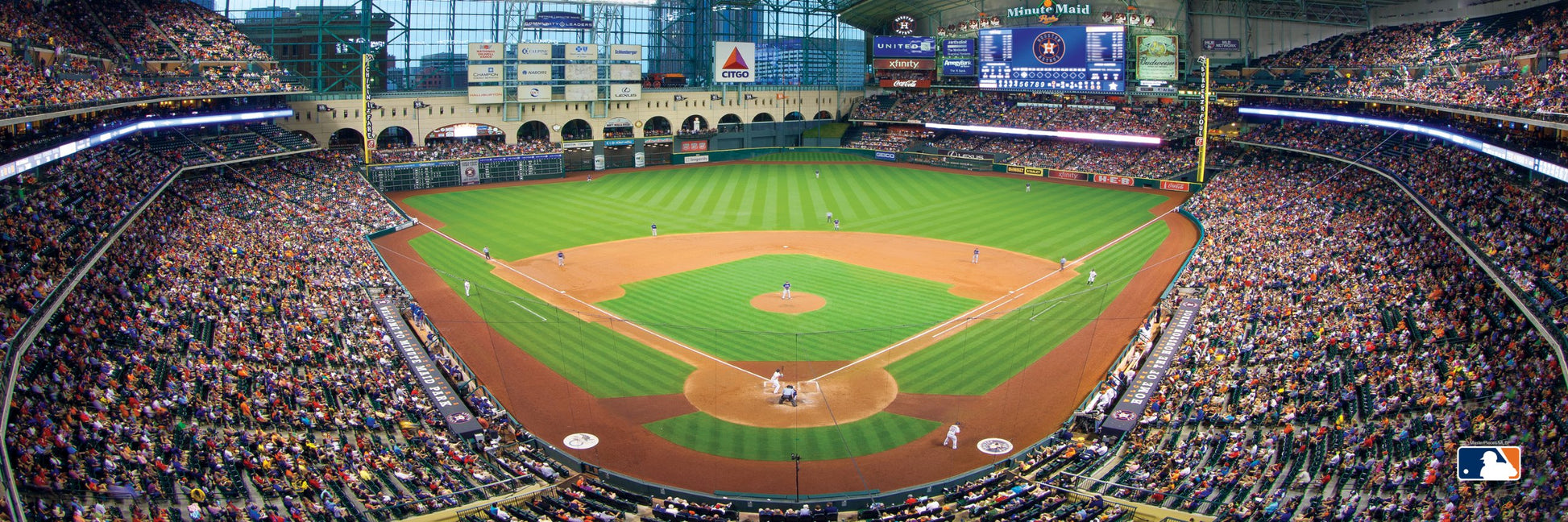 MasterPieces 1000 Piece Sports Jigsaw Puzzle - MLB Houston Astros Center View Panoramic - 13"x39"