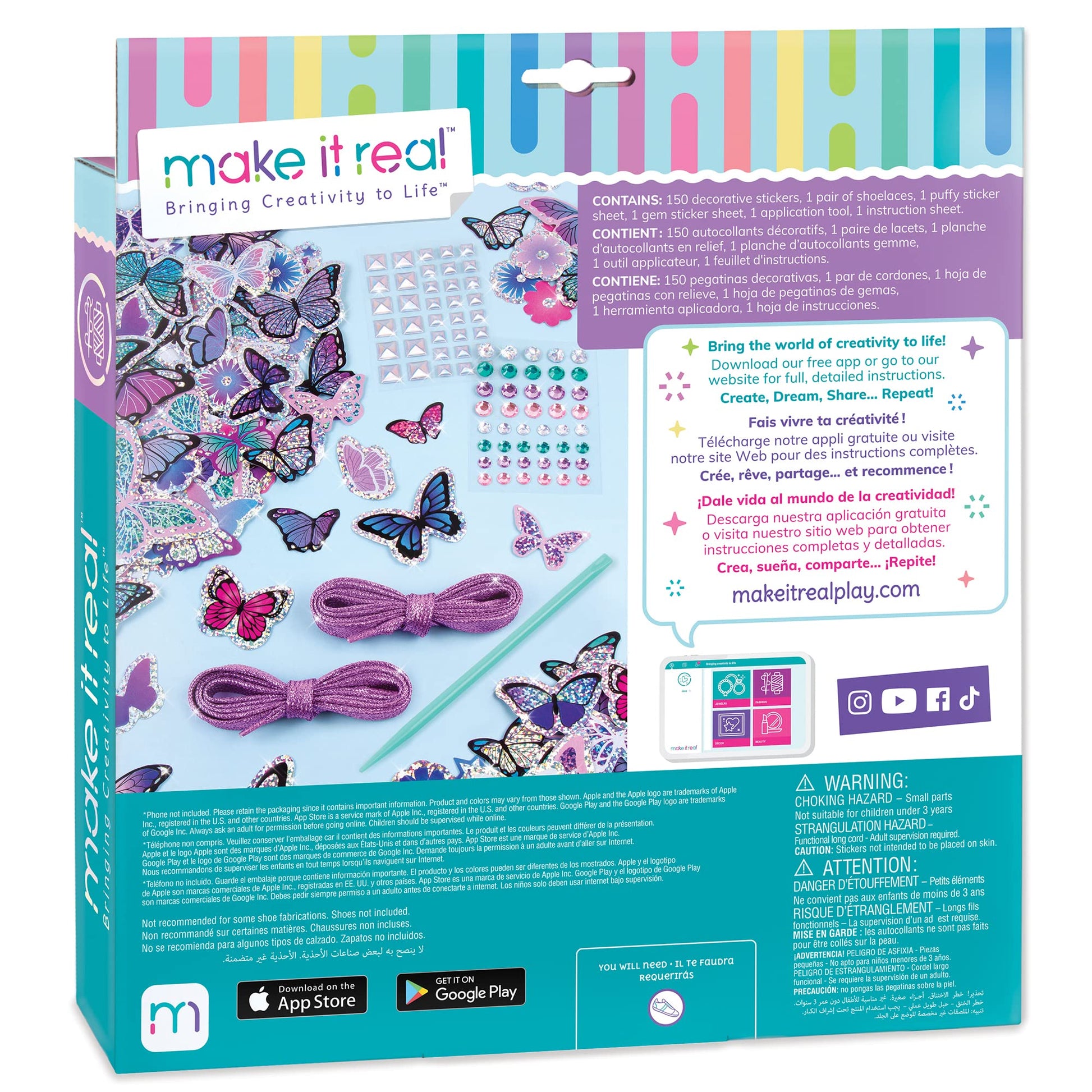Make It Real Sticker Chic: Butterfly Bling
