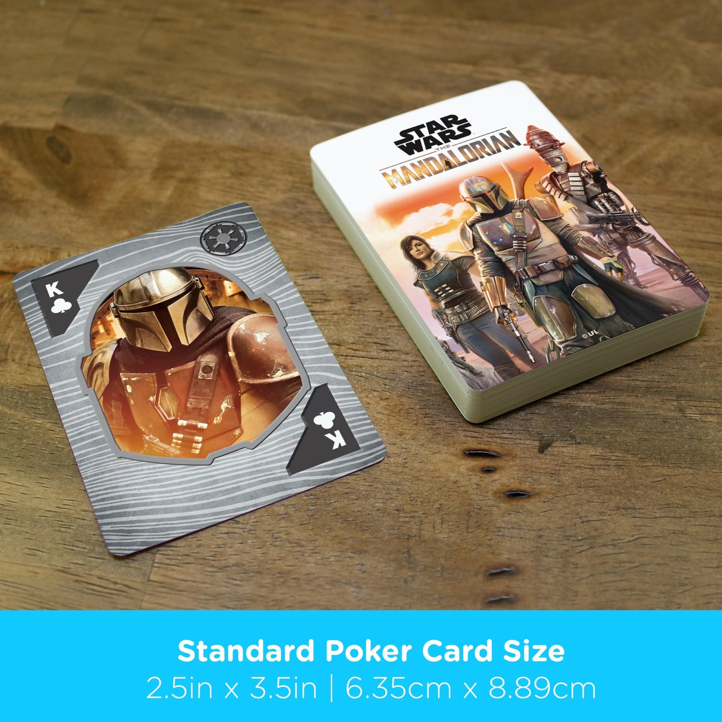 Star Wars Playing Cards - The Mandalorian Themed Deck of Cards for Your Favorite Card Games - Officially Licensed Star Wars Merchandise