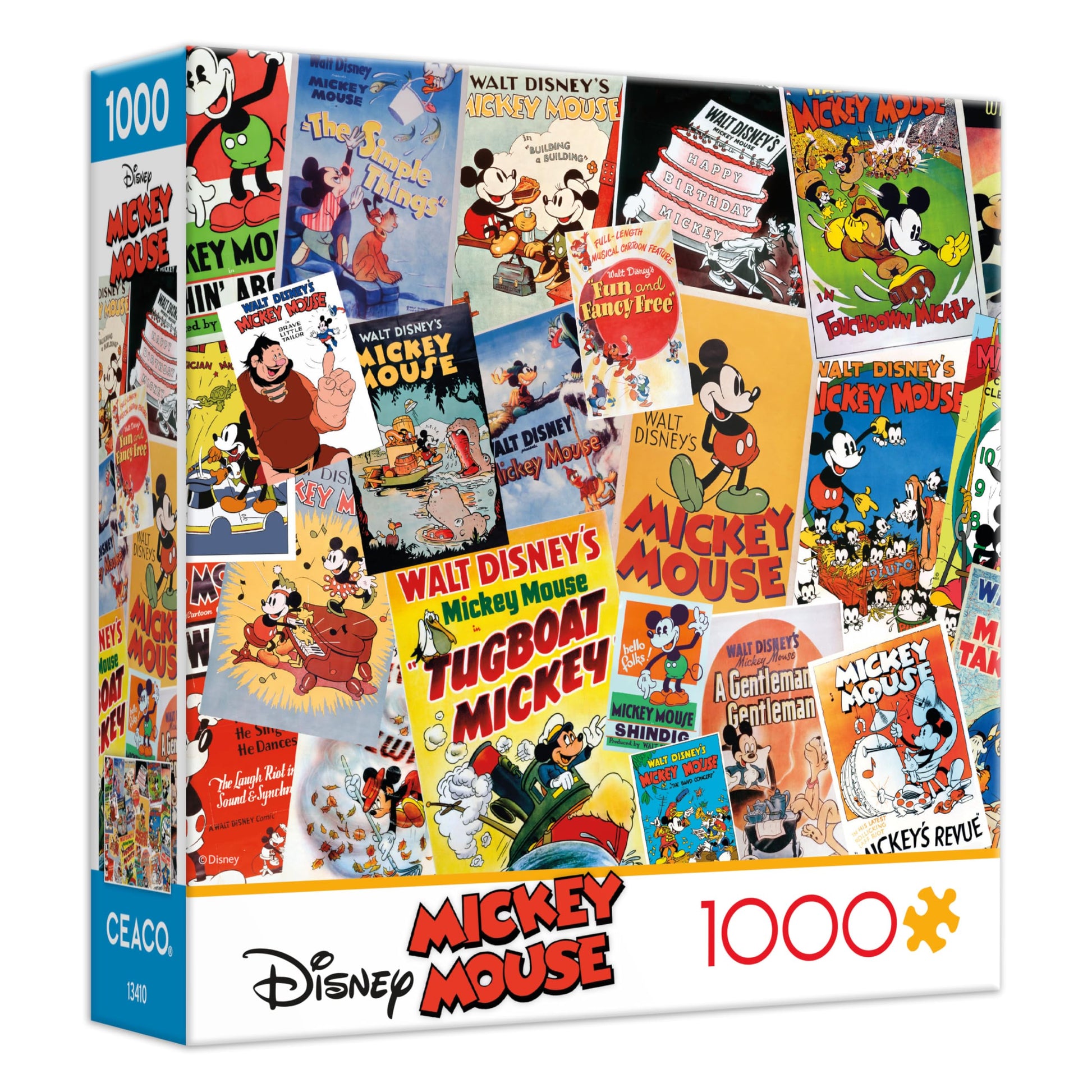 Ceaco - Disney - Vintage Mickey Mouse Poster - 1000 Piece Puzzle for Adults