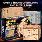 ESC WELT Space Box 3D Game - 3-in-1 Wooden Brain Teaser - Gift Box Riddle - Puzzle for Children and Adults - Mind Challenge - Escape Room