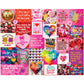 White Mountain 1000 Piece Jigsaw Puzzle Valentines Collage, Love Notes