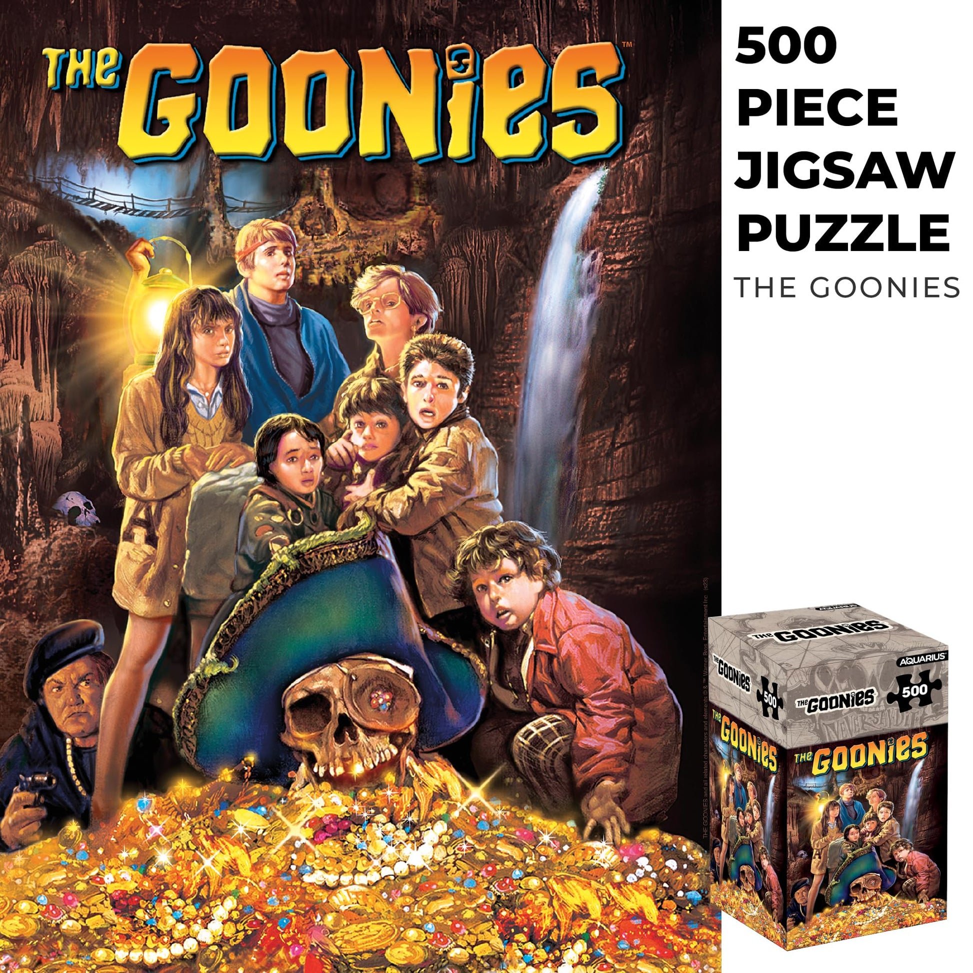 Aquarius Goonies 500 Piece Jigsaw Puzzle for Adults - Movie Puzzles 14"x19" Collectible Merchandise Gift