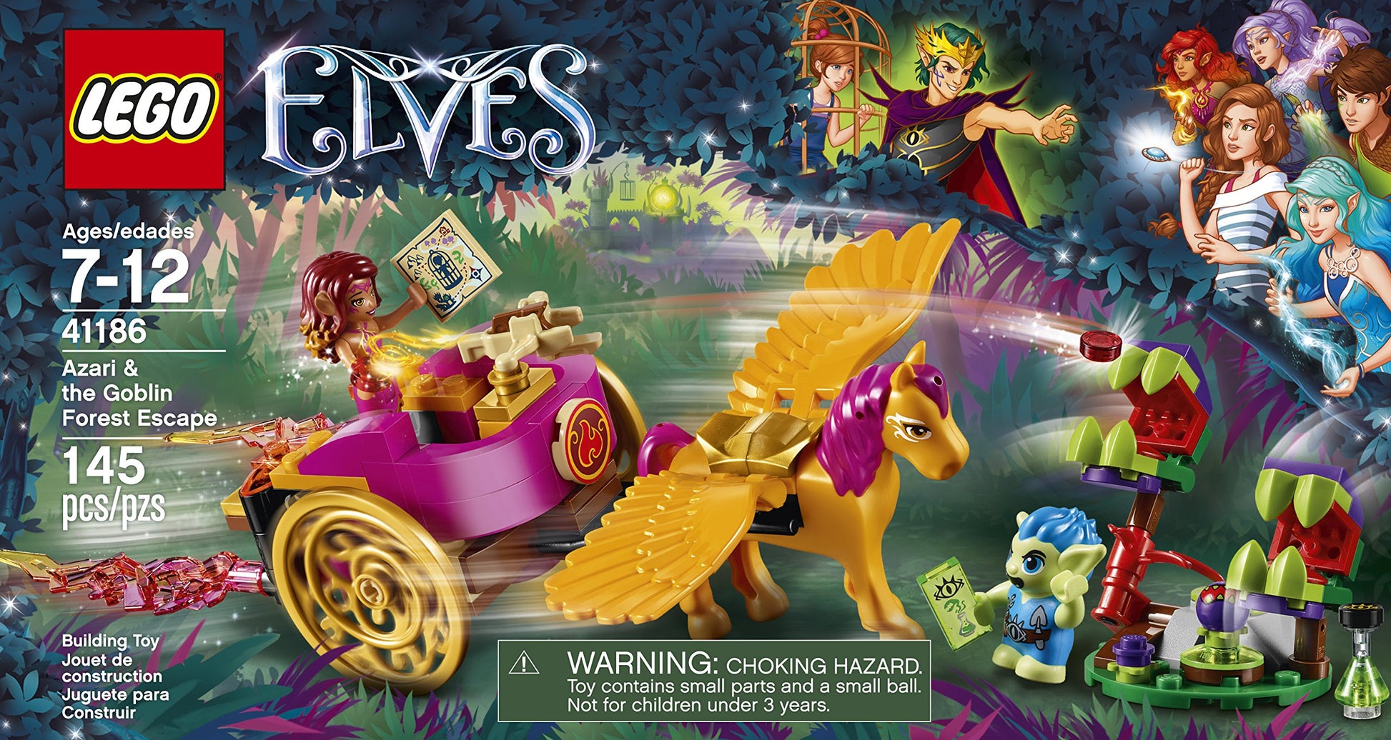 LEGO Elves Azari & The Goblin Forest Escape 41186 Building Kit (145 Piece)