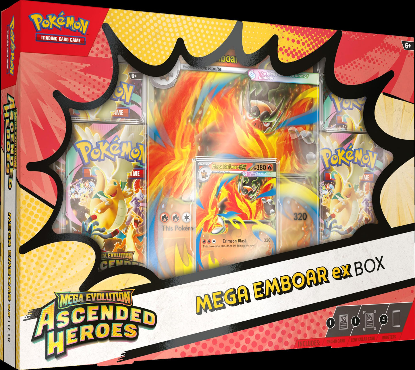 Pokémon TCG: Mega Evolution-Ascended Heroes Mega Meganium/Emboar/Feraligatr ex Box