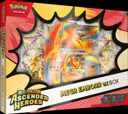 Pokémon TCG: Mega Evolution-Ascended Heroes Mega Meganium/Emboar/Feraligatr ex Box