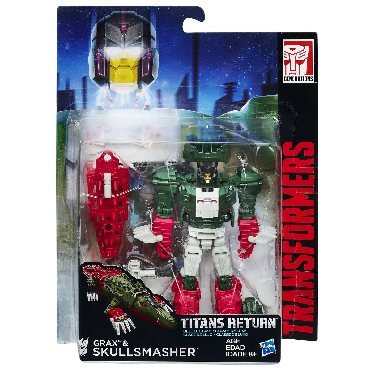 Transformers Generations Deluxe Titans Return Skull Smasher Action Figure