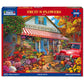White Mountain 1000 Piece Jigsaw Puzzle Autumn Fall Shop, Fruit N Flowers