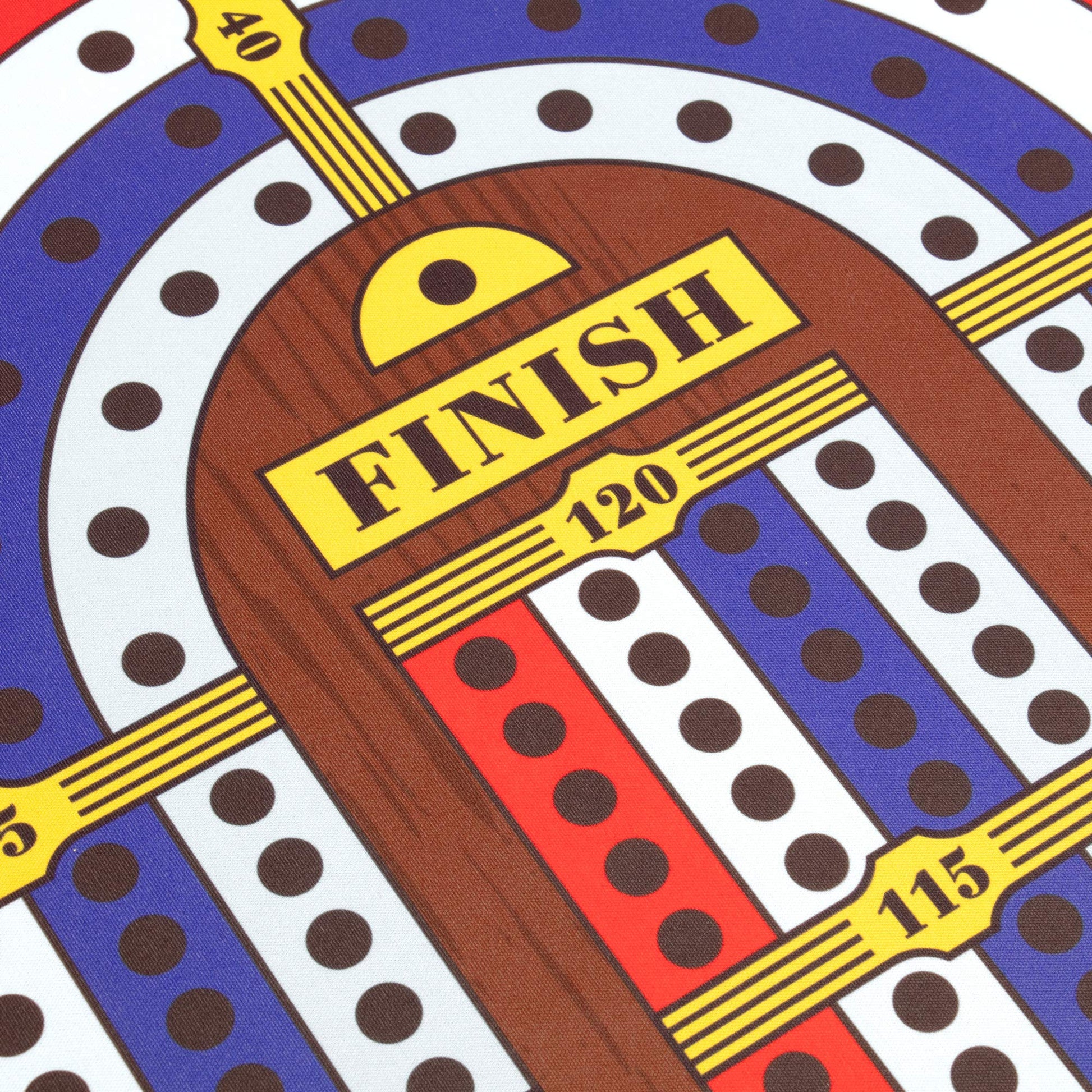 Tabletop Cribbage - Giant Spill-Resistant Neoprene Track Game Board (22" x 40") with 9 Pawns, Deck of Cards, & Travel Carry Bag - Classic Family Board