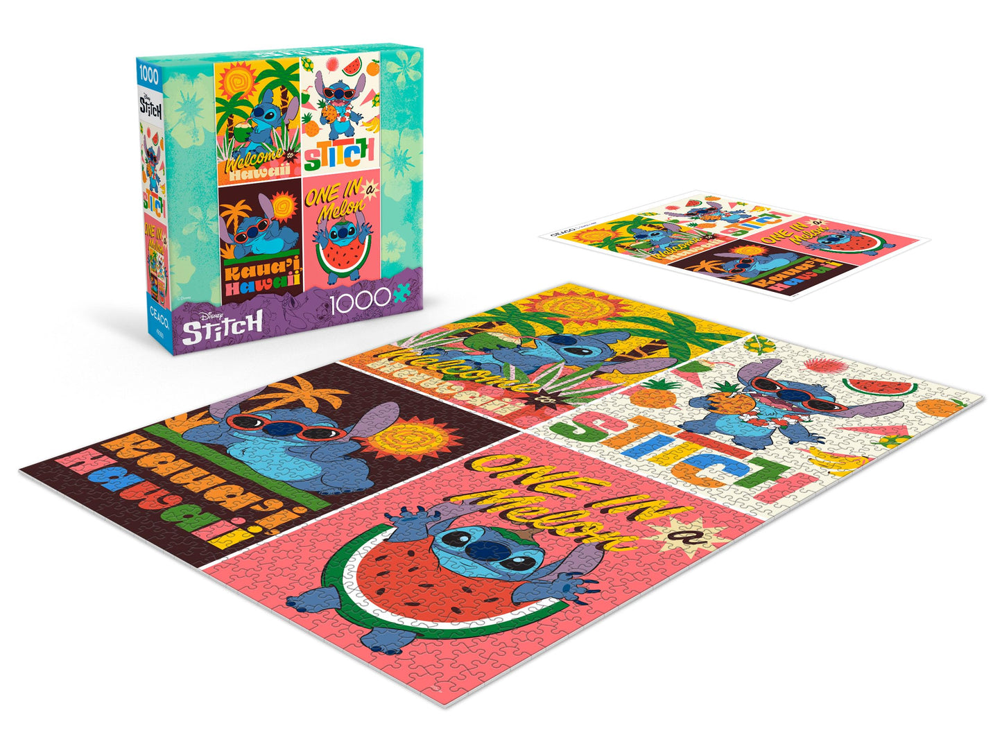 Ceaco - Disney Stitch Collage - 1000 Piece Jigsaw Puzzle for Adults