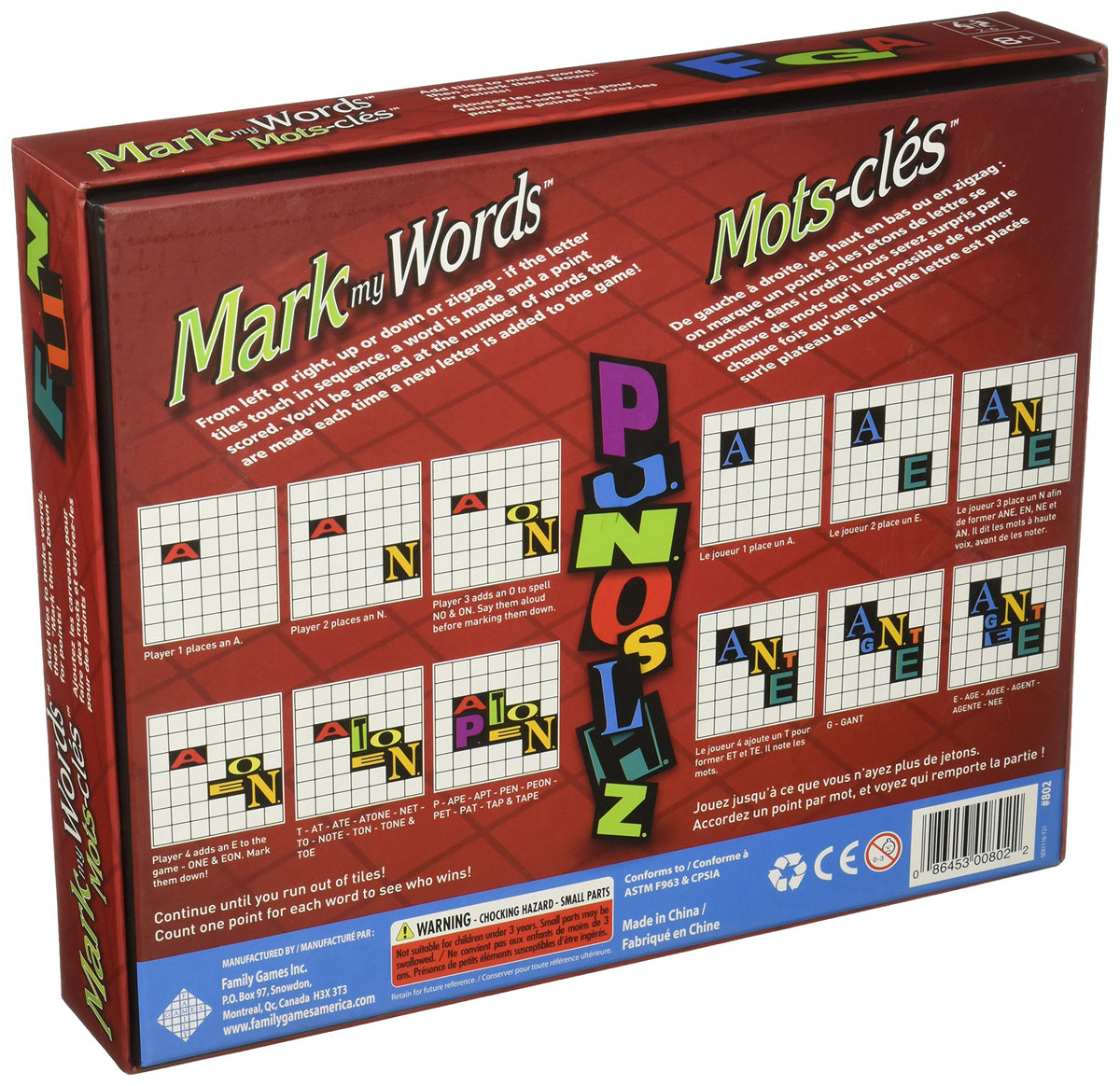 Family Games Mark My Words Tabletop Word Board Game