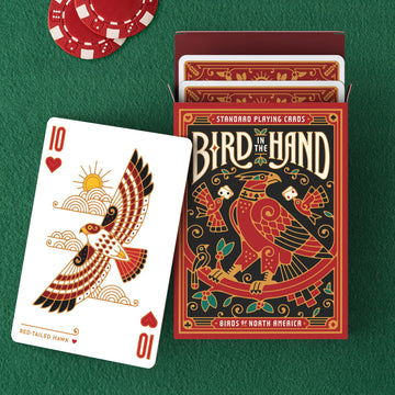 Underdog Games Bird in the Hand Themed Playing Cards | 54 Pieces of Stunning Custom Art | Unique Bird on Every Card in The Deck