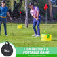 GoSports Yard Links Backyard Golf Game - Outdoor Chipping Style Game Set with 3 Buckets, 3 Flags, 3 Tee Markers, 4 Golf Balls, Scorecard and Carry
