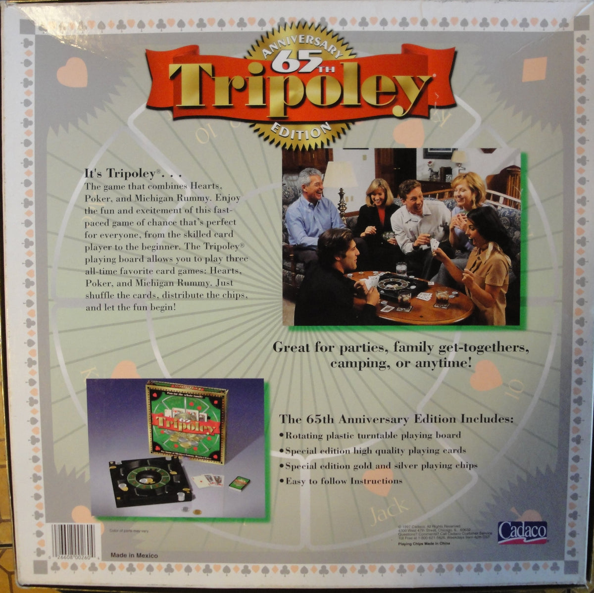 Ideal Tripoley Diamond Edition Card Game