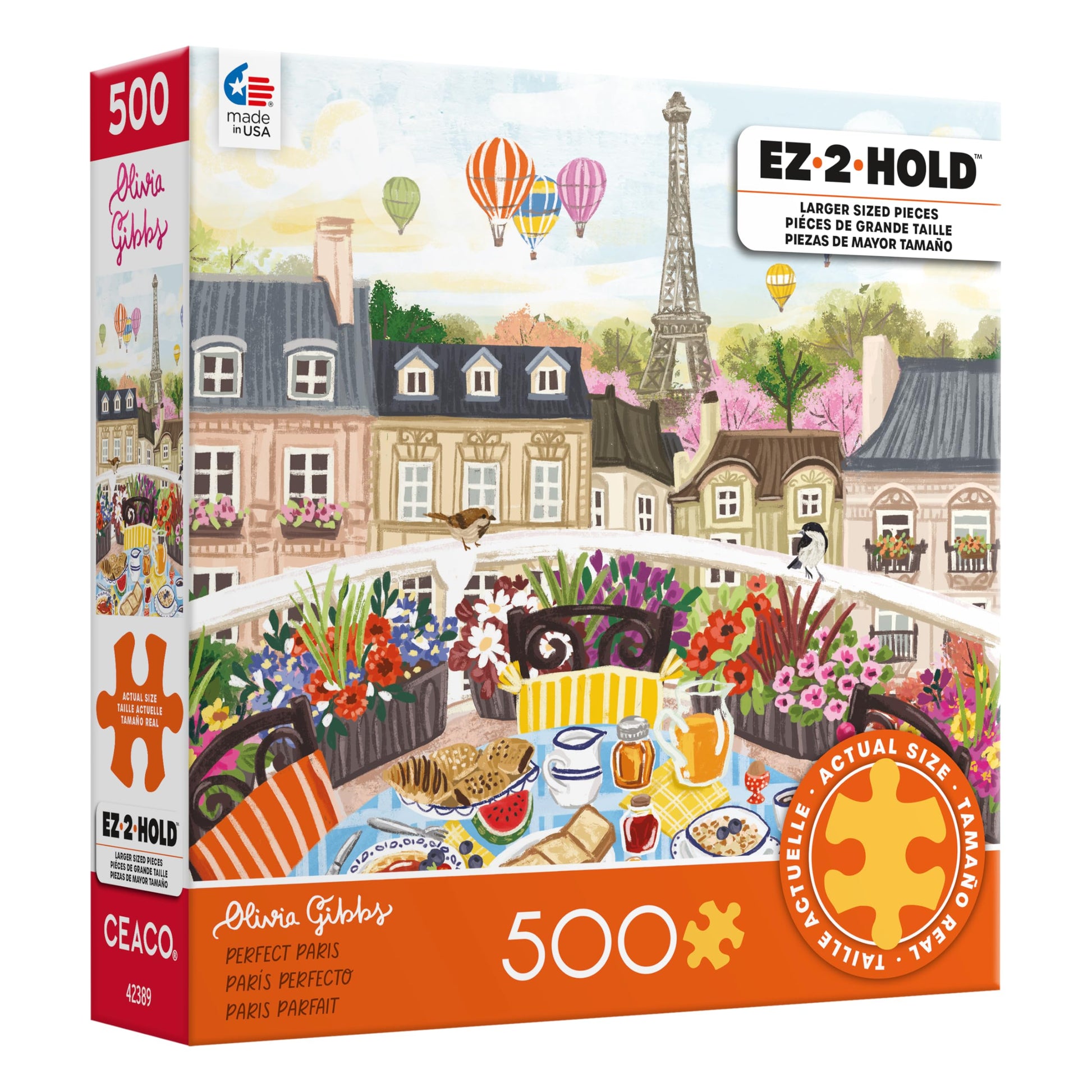 Ceaco - Perfect Paris - 500 Large Piece Jigsaw Puzzle for Adults