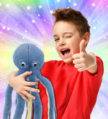 DolliBu Blue Octopus Super Soft Stuffed Animal, Cute Realistic Ocean Stuffed Animals for Girls, Boys, Adults Animal Gifts, Kids Nursery Decor