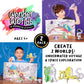 Creativity for Kids Wonder Worlds 3D Coloring Craft Kit 2 Pack: Outer Space and Underwater Voyage - Gifts for Boys and Girls (Ages 5+)