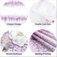 Cheerland Lavender Tablecloth Purple Floral Party Decorations Coming of Age Quinceanera Princess Theme Fabric Spring Table Cover Girls Birthday Hen