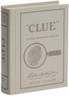 WS Game Company Clue Vintage Bookshelf Edition - Classic Murder Mystery Board Game in Linen-Wrapped Book Case with Retro 1949 Design, for Kids, Adults