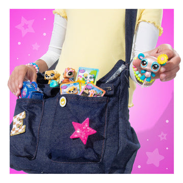 Littlest Pet Shop - Pet Surprise Three Pack - Series 5 - Gen 7 Authentic LPS Bobble Head Toy Figure, Collectible Toy Animal, Ages 4+
