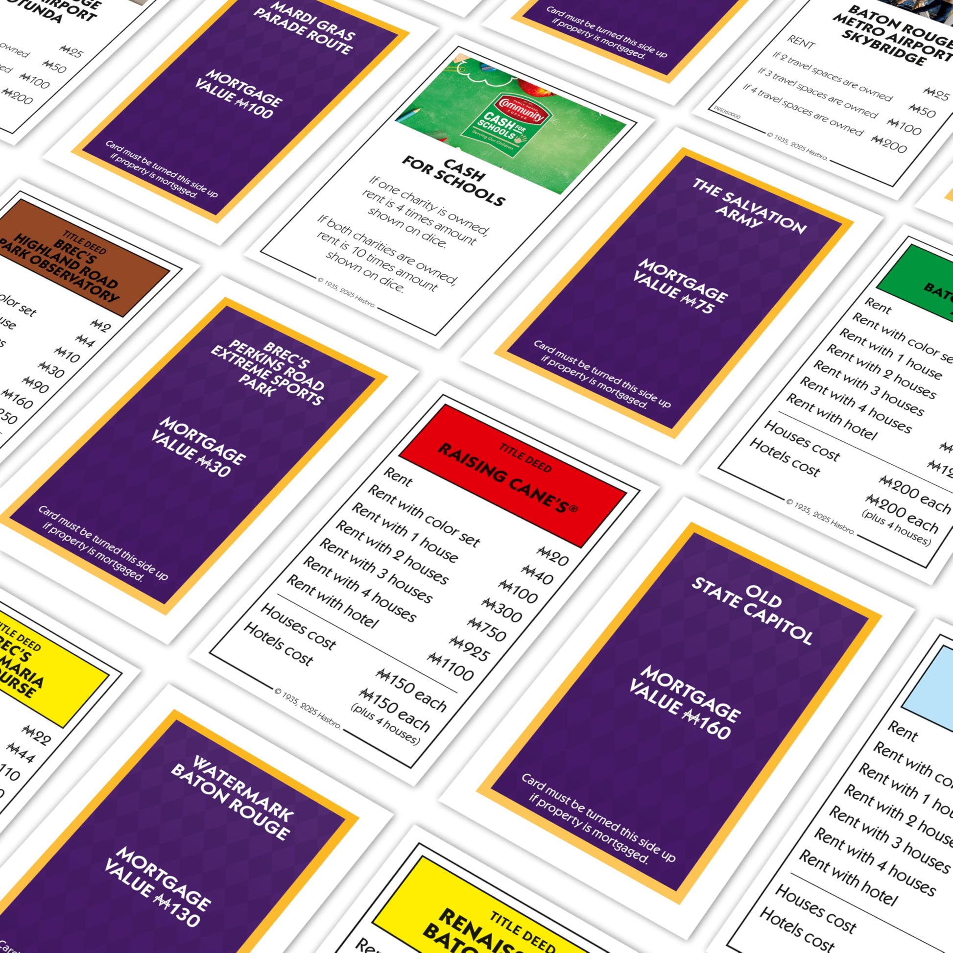 Monopoly Board Game - Baton Rouge, LA Edition: 2-6 Players Family Board Games for Kids and Adults, Board Games for Kids 8 and Up, Perfect for Family
