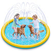 SLOOSH 72" Non-Slip Splash Pad Sprinkler - Outdoor Water Play Toys Backyard Fountain Mat for Toddlers Kids Dogs, Thickened Sprinkler Outside Pool