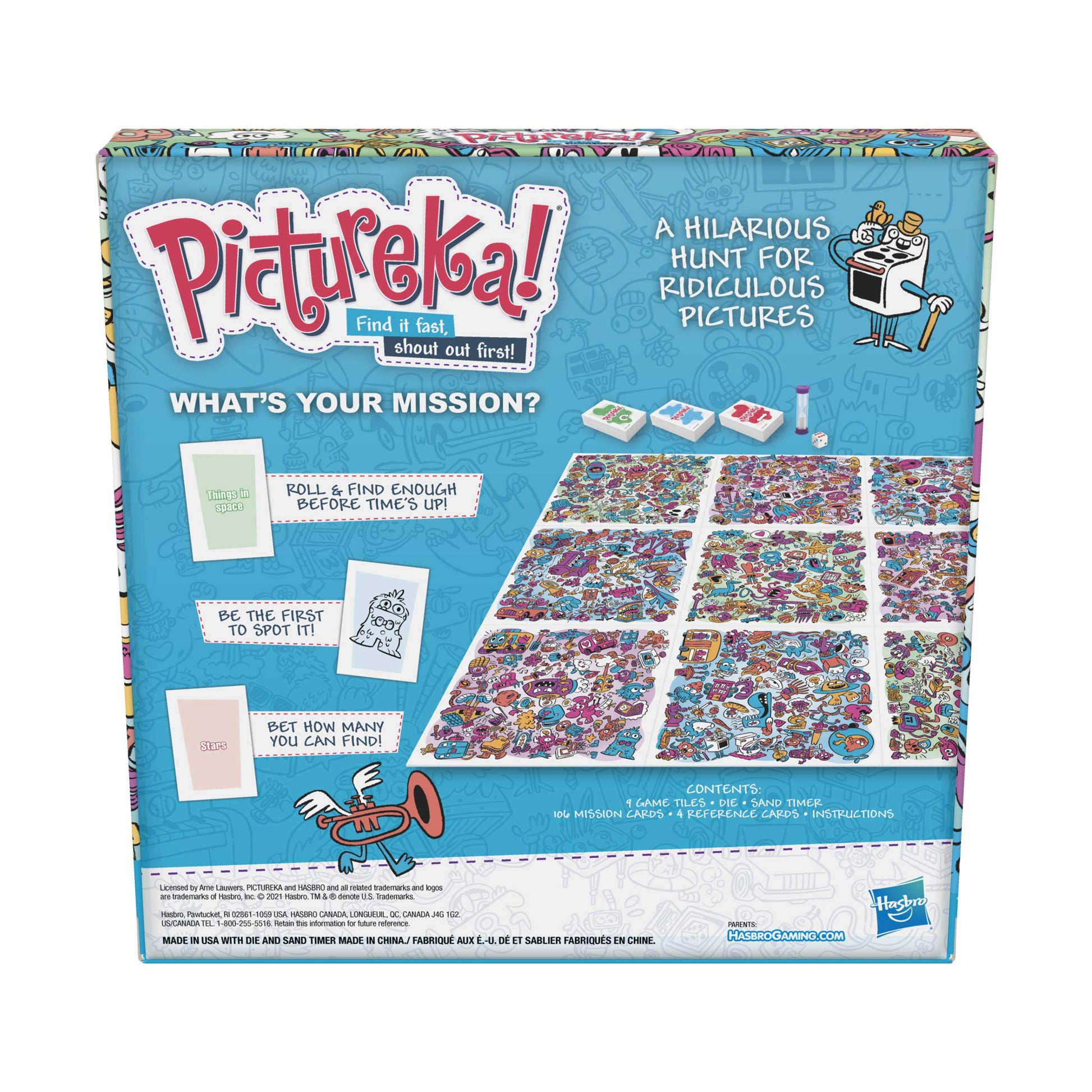 Hasbro Gaming Pictureka! Picture Game for Kids, Fun Family Board Games for 6 Year Olds and Up