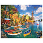 White Mountain 1000 Piece Jigsaw Puzzle, Mediterranean Harbor