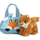 Aurora® Fashionable Fancy Pals™ Peek-A-Boo™ Fox Stuffed Animal - Plush with Stylish Purse for Dress Up Fun - Perfect for Kids 3+ Years, Costumes,