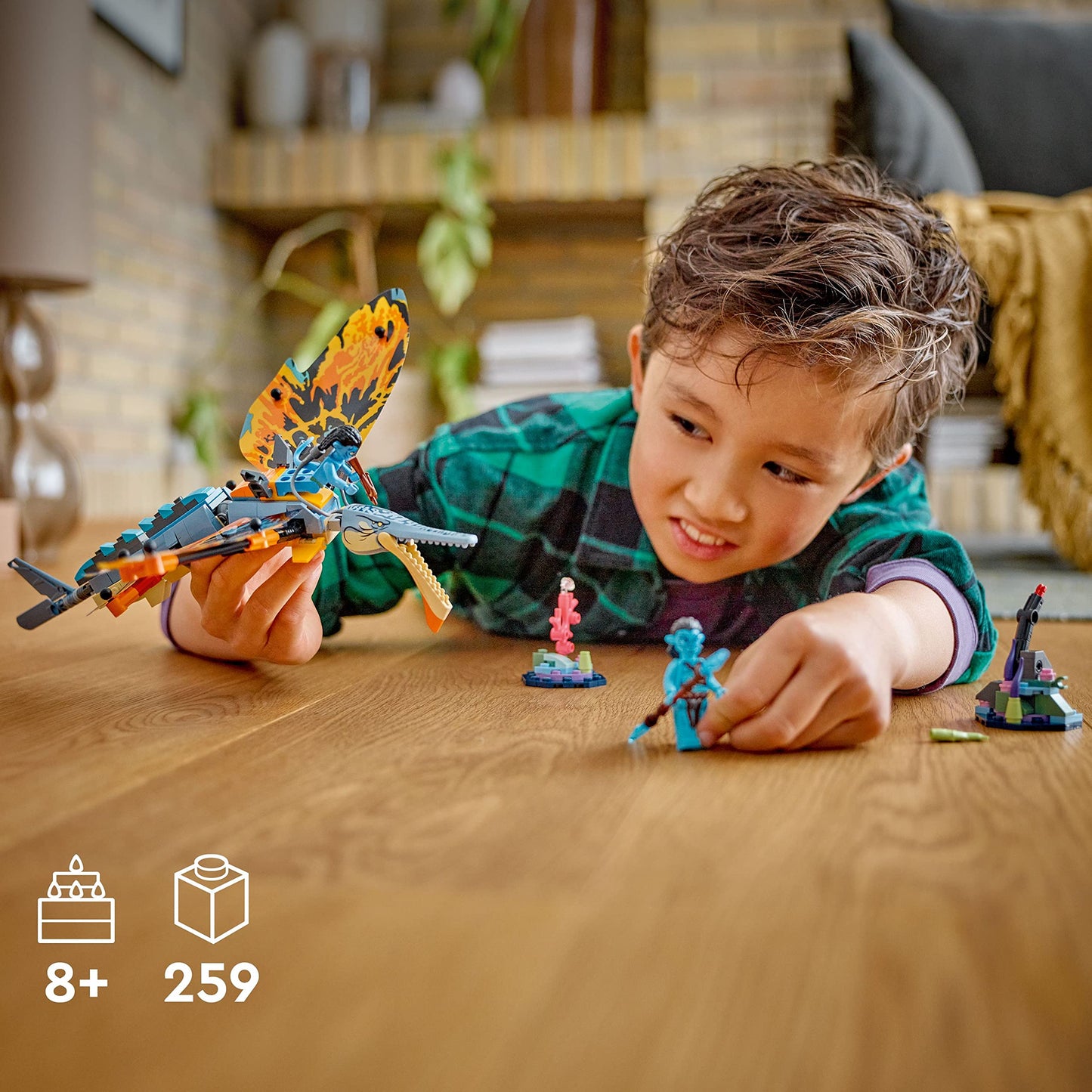 LEGO Avatar: The Way of Water Skimwing Adventure 75576 Collectible Set with Toy Animal for Boys & Girls, Pandora Coral Reef Scene, Jake Sully
