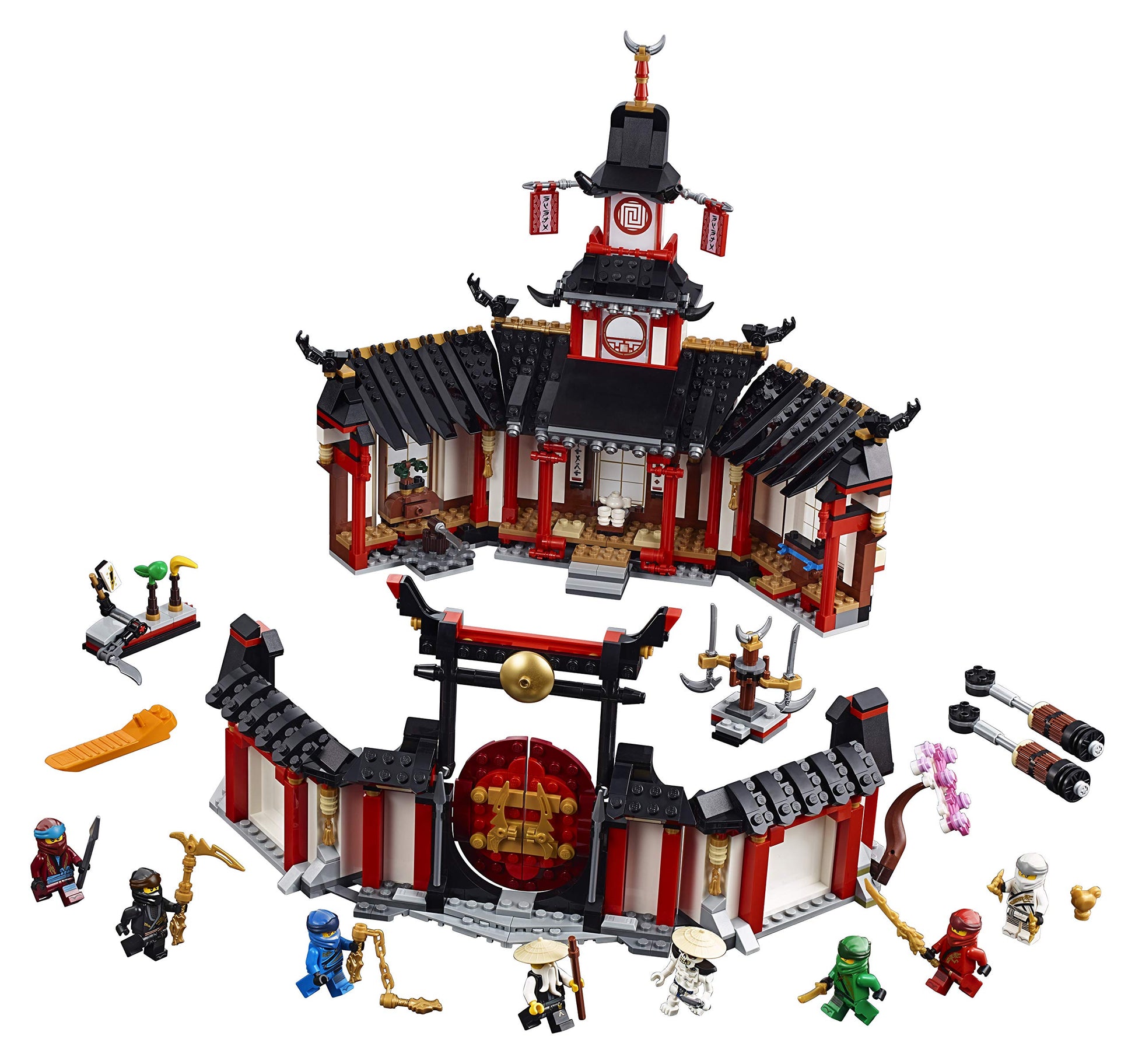 LEGO NINJAGO Legacy Monastery of Spinjitzu 70670 Battle Toy Building Kit Includes Ninja Toy Weapons and Training Equipment for Creative Play (1,070