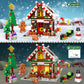 GIVFOZAY Christmas Gingerbread House Building, Christmas Village House Building Set, Contain Christmas Tree and Train, Xmas Brick Toy Gifts for Adults