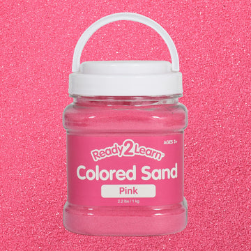 READY 2 LEARN Colored Sand - Pink - 2.2 lbs - Play Sand for Kids - Perfect for Arts and Crafts, Sensory Bins, Wedding Decorations and Vase Filler