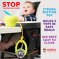 Grapple, the Baby Suction Cup Toy Holder for High Chair, Stroller and Teething Toys for Babies 6-12 Months. One of Your Baby Must Haves!