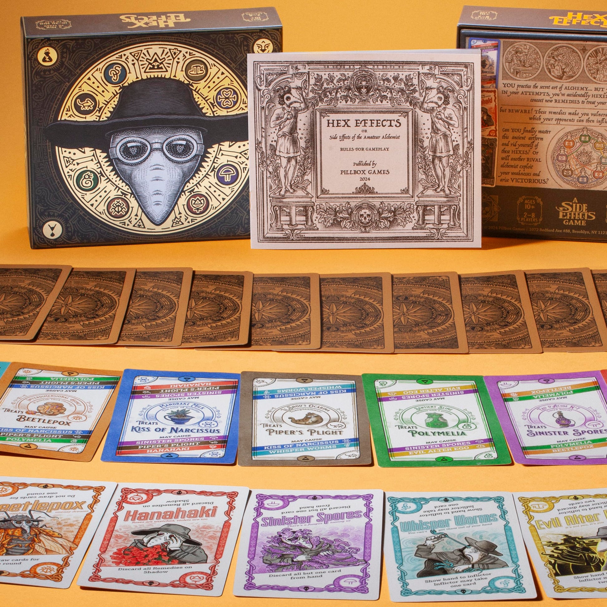 Hex Effects by Pillbox Games | A Fast-Paced Card Game with Potions and disasters | Ages 10+ | 2-8 Players | 10-30 Minute Playing Time | Easy-to-Learn
