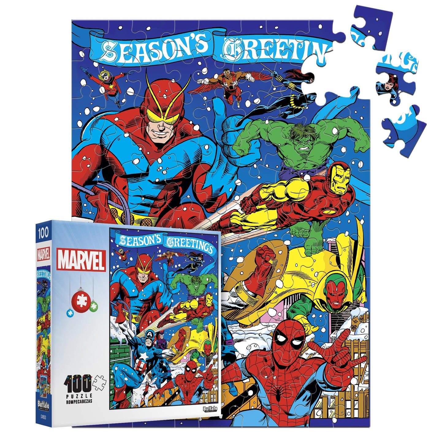 Buffalo Games - Season's Greeting - 100 Piece Puzzle for Kids Ages 6+
