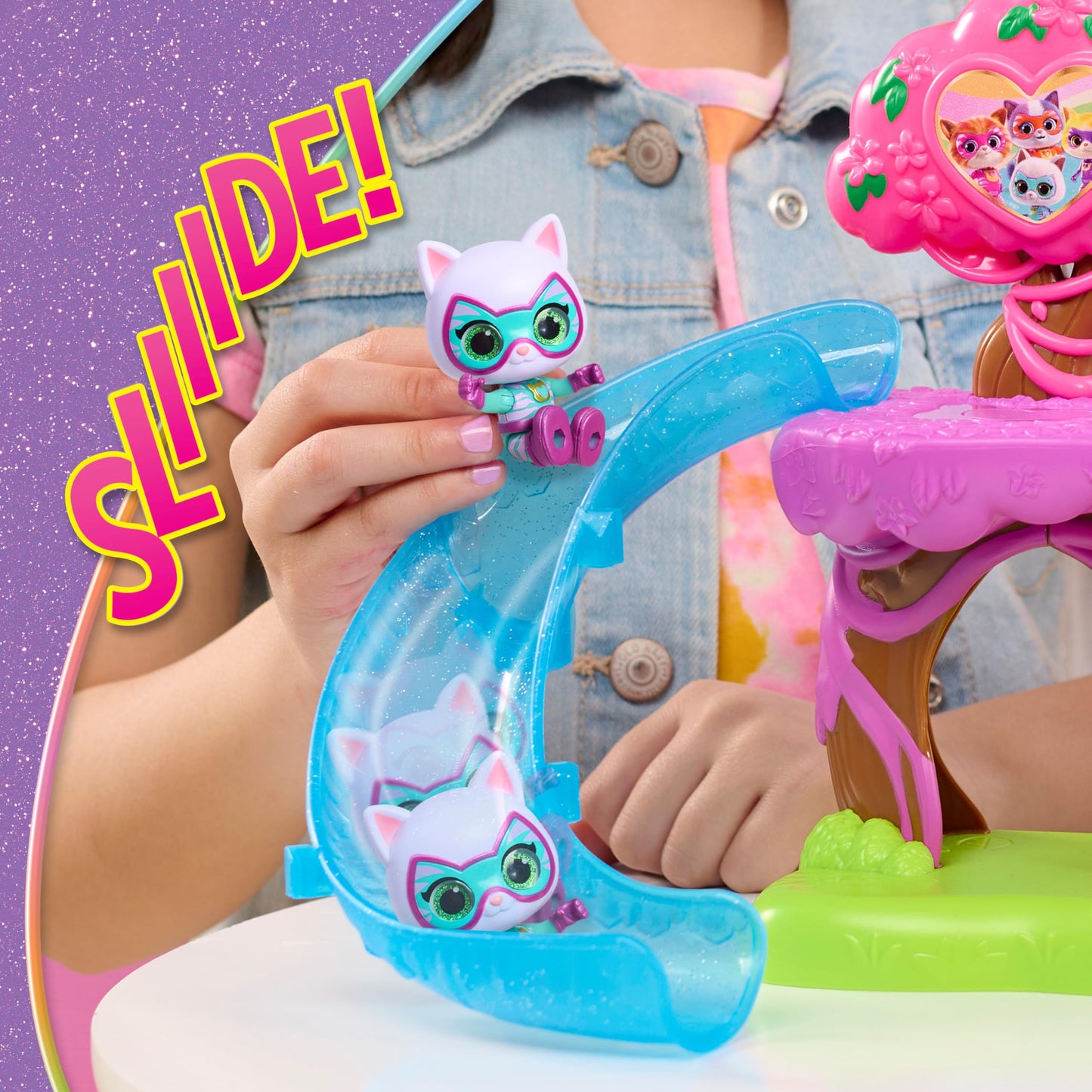 Disney Jr. SuperKitties Su-Purr Wild Playset with Slide and Swing