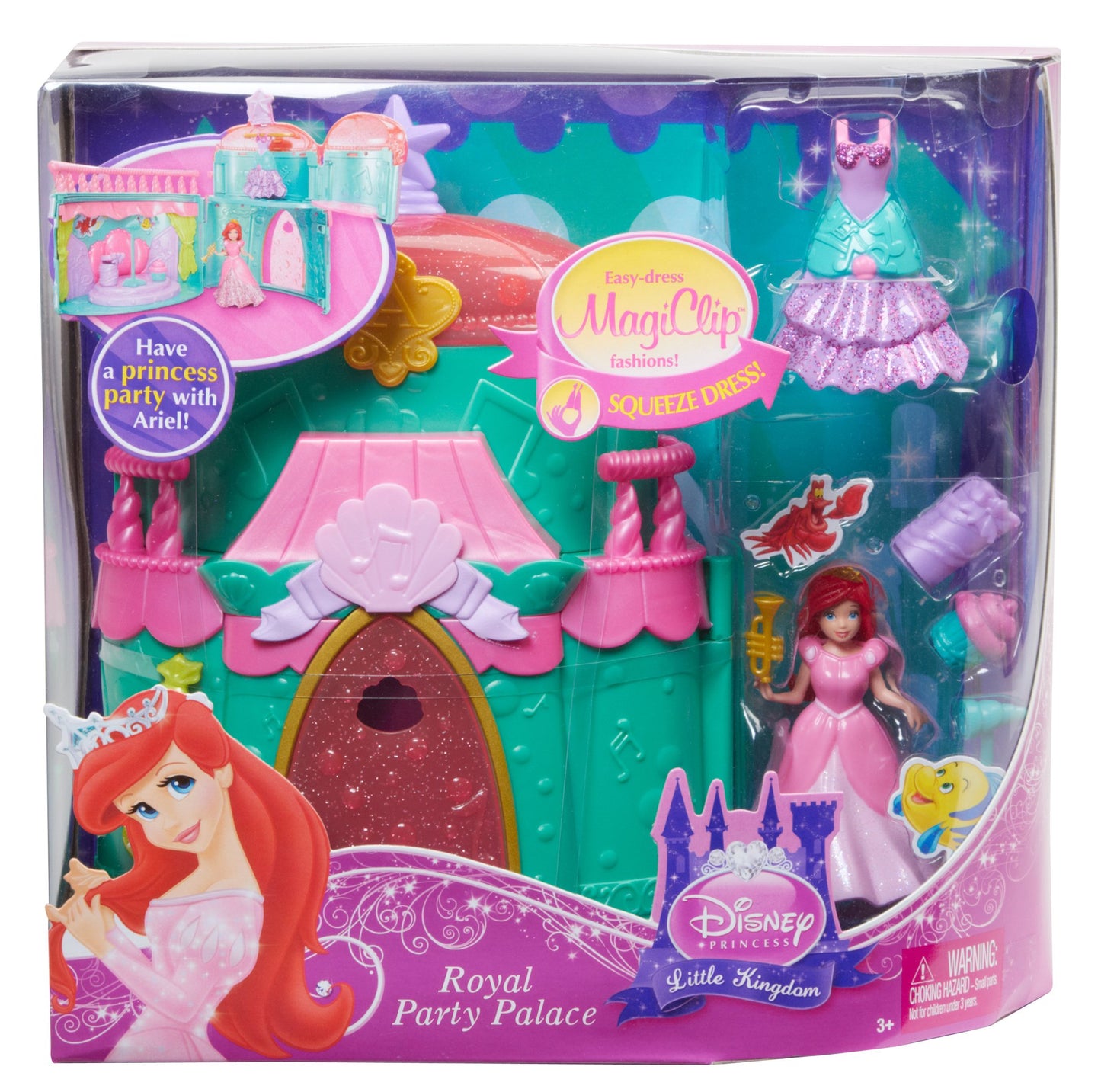 Mattel Disney Princess Royal Party Ariel Palace Playset